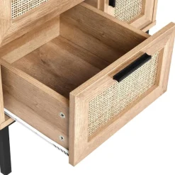 ROSELL - Staande wastafelkast - Lichthout - Vezelplaat