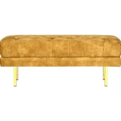 ROSEVILLE - Bankje - Geel - Fluweel