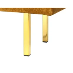 ROSEVILLE - Bankje - Geel - Fluweel