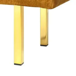 ROSEVILLE - Bankje - Geel - Fluweel