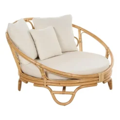 ROSSANO - Ligstoel - Natuurlijk - Rotan