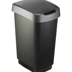 Rotho Afvalbak Twist 33 x 25 x 48 cm 25 l Polypropyleen Zilver