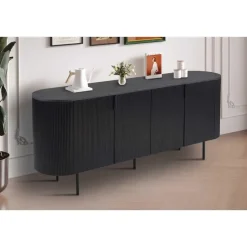 Rousseau Dressoir Lagos - 200 x 45 x 80 cm - Donkerbruin