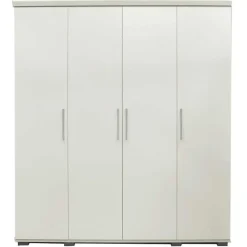 Rousseau Kledingkast Nikkie - 183x160x52cm - 4 deuren - wit