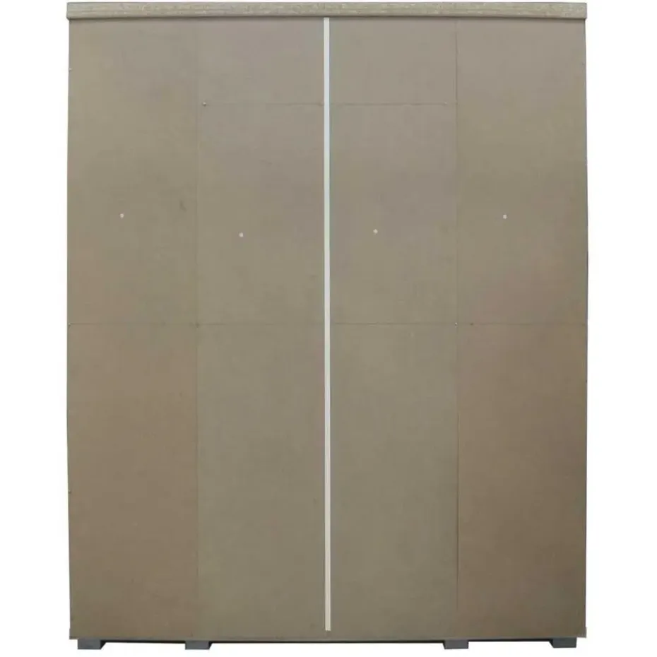 Rousseau Kledingkast Nikkie - 183x160x52cm - 4 deuren - wit