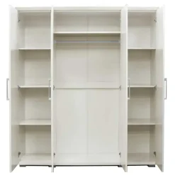 Rousseau Kledingkast Nikkie - 183x160x52cm - 4 deuren - wit