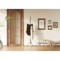 Rousseau Staande kapstok Kassie - Ø48 x 174 cm - Groen / Metaal