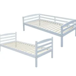 Rousseau Stapelbed Roy 90x200 - splitsbaar - wit grenen