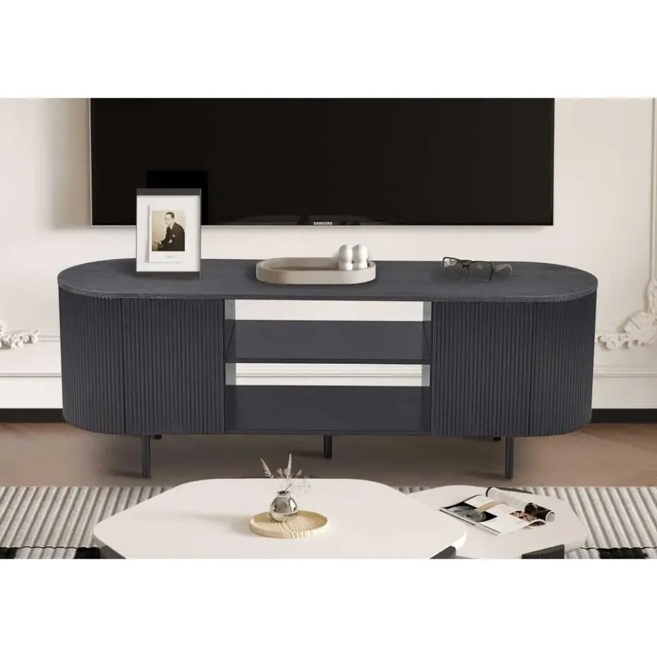 Rousseau tv-meubel Lagos - 160 x 45 x 58 cm - Donkerbruin