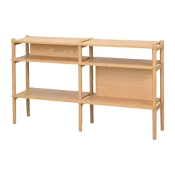 Rowico Home Holton Hoge Houten Wandkast - B 140 cm - Naturel