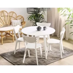 ROXBY - Eettafel - Wit - 100 x 100 cm - MDF