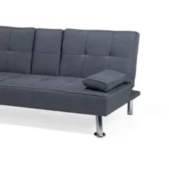 ROXEN - Slaapbank 3-zits - Donkergrijs - Polyester