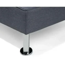 ROXEN - Slaapbank 3-zits - Donkergrijs - Polyester