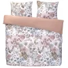 Royal dekbedovertrek Nova bloemen - wit/roze - 200x200/220 cm