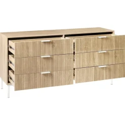 ROYALLA - Ladekast met 6 lades - Lichtbruin - MDF