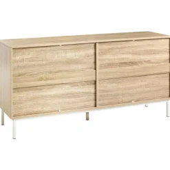 ROYALLA - Ladekast met 6 lades - Lichtbruin - MDF