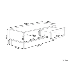 ROYALLA - Salontafel - Lichtbruin - MDF