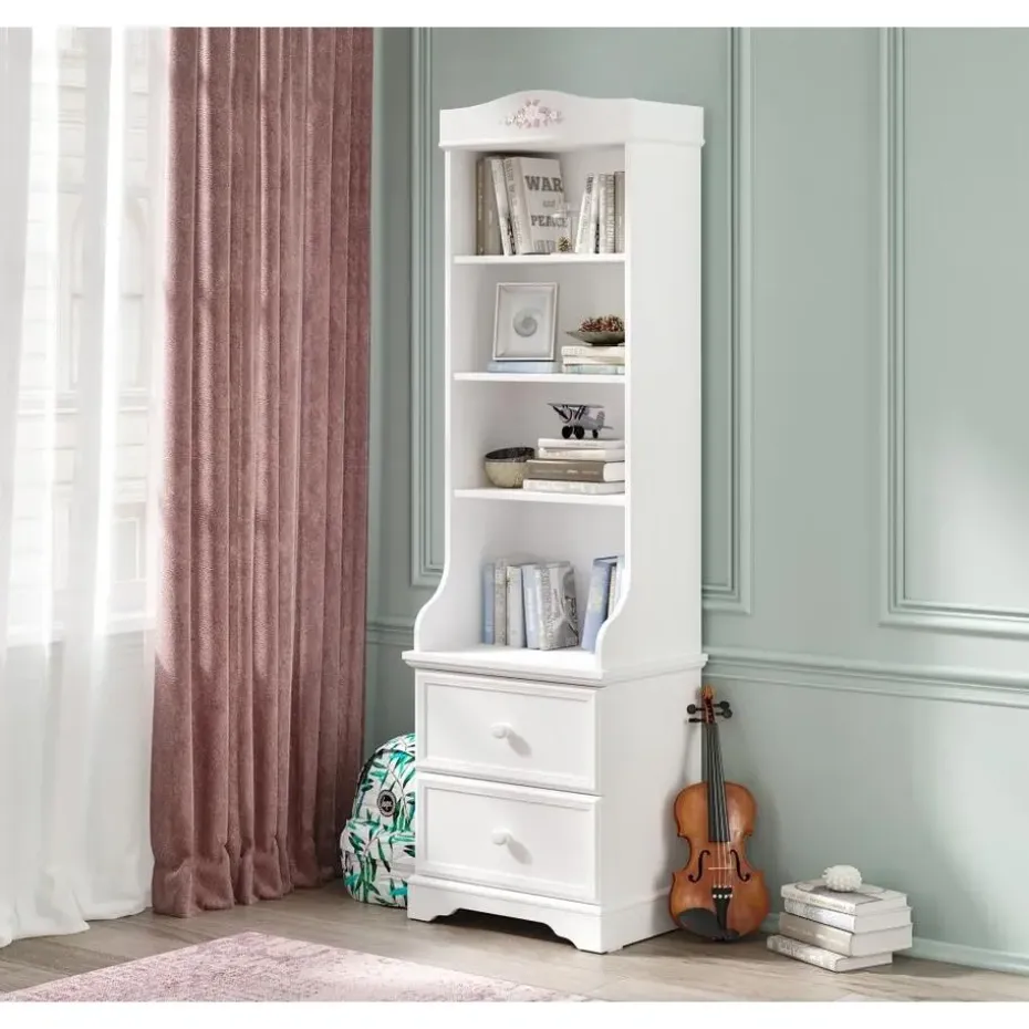 Rustic boekenkast kast wit meisjeskamer