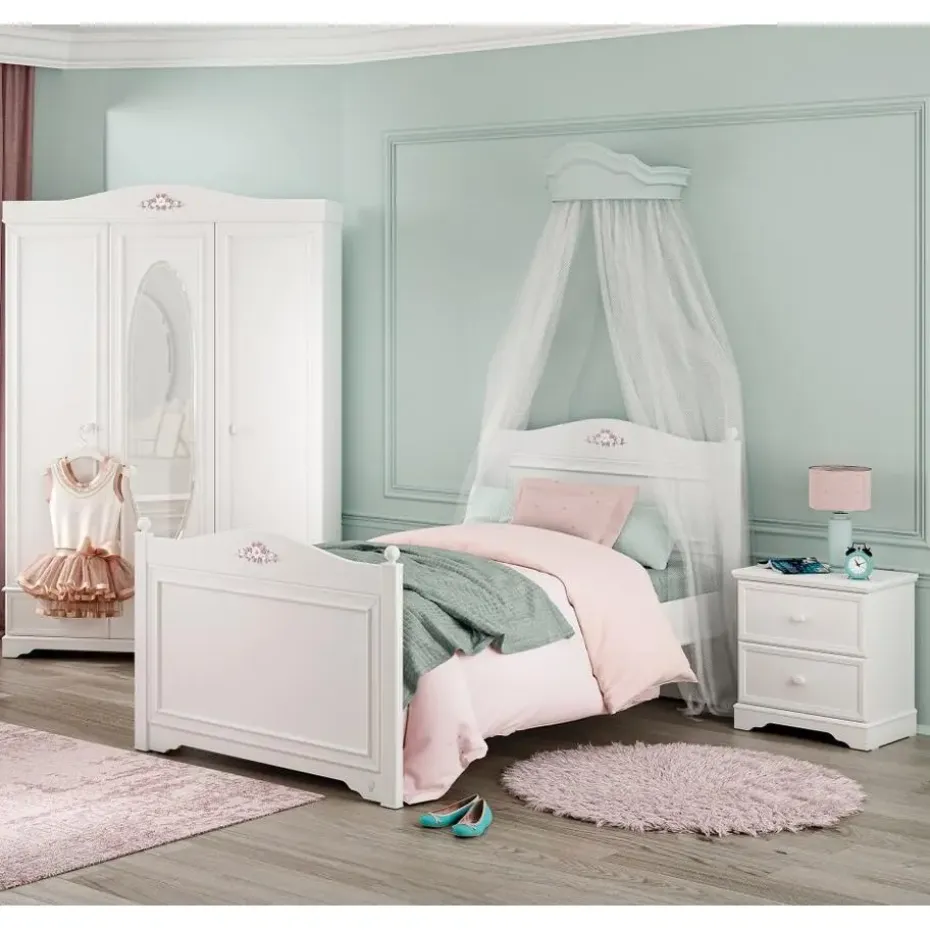 Rustic boekenkast kast wit meisjeskamer