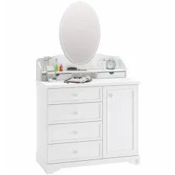 Rustic commode ladekast wit compleet meisjeskamer