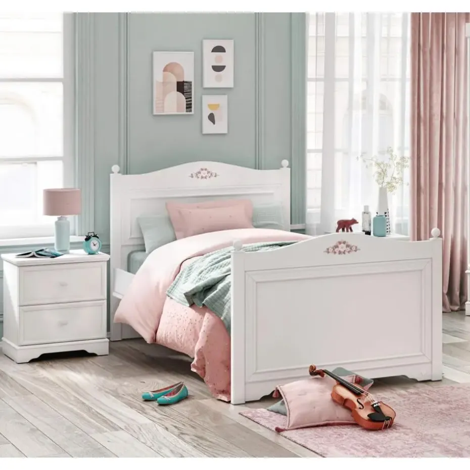 Rustic meisjesbed meisjeskamer 200 x 100 cm