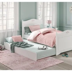 Rustic meisjesbed meisjeskamer 200 x 100 cm