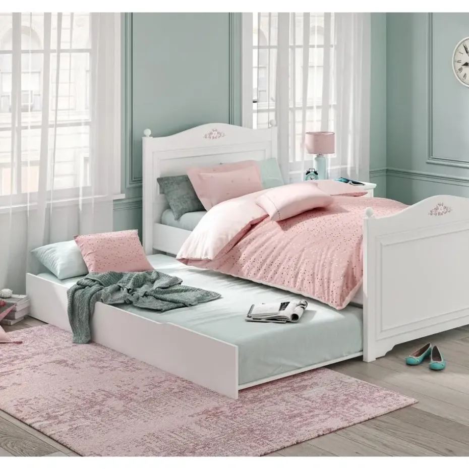 Rustic meisjesbed meisjeskamer 200 x 100 cm