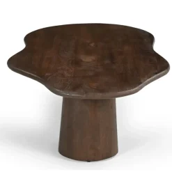 Salontafel Organisch 120cm - Donkerbruin Mangohout - Jessie