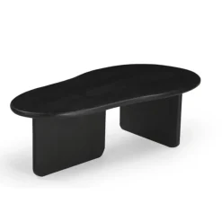 Salontafel Organisch 130cm - Zwart Mangohout - Sira