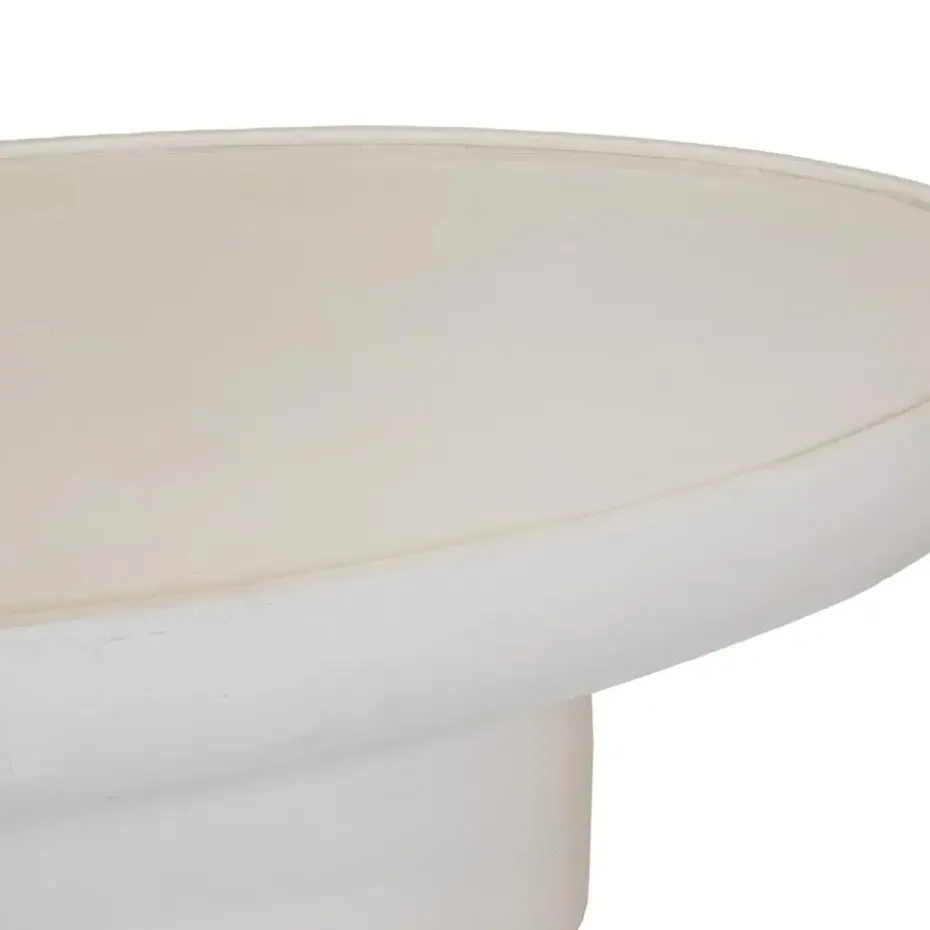 Salontafel Ovaal - Beige - Betonlook - 120cm - Tess