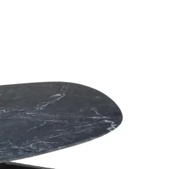 Salontafel Richy Zwart Marmer Deens Ovaal 120cm