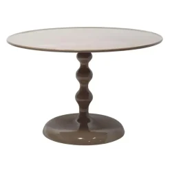 Salontafel Rond - Taupe Glans - 59x59x38,5cm - Carien