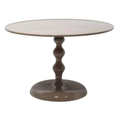 Salontafel Rond - Taupe Glans - 59x59x38,5cm - Carien