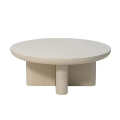Salontafel Rond 90cm - Beige Betonlook - Miso