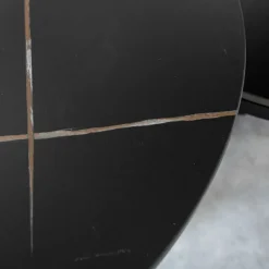 Salontafel set van 2 Brady marmer zwart rond 68,50x69x43 cm Stoneware