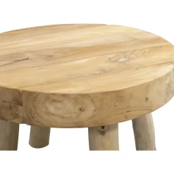 Salontafel Tjeu - naturel - 43xØ60 cm