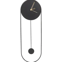 SALVAN - Wandklok - Zwart - Staal