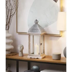 SAMAR - Lantaarn - Wit - IJzer