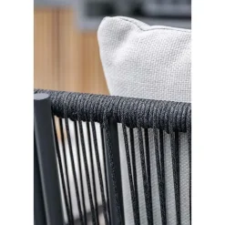 San Remo divanbed - carbon black - rope lava zwart - valley sand