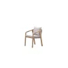 Santos dining fauteuil - acaciahout met white wash - taupe - sand