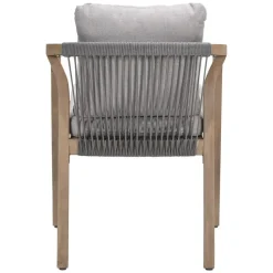 Santos dining fauteuil - acaciahout met white wash - taupe - sand