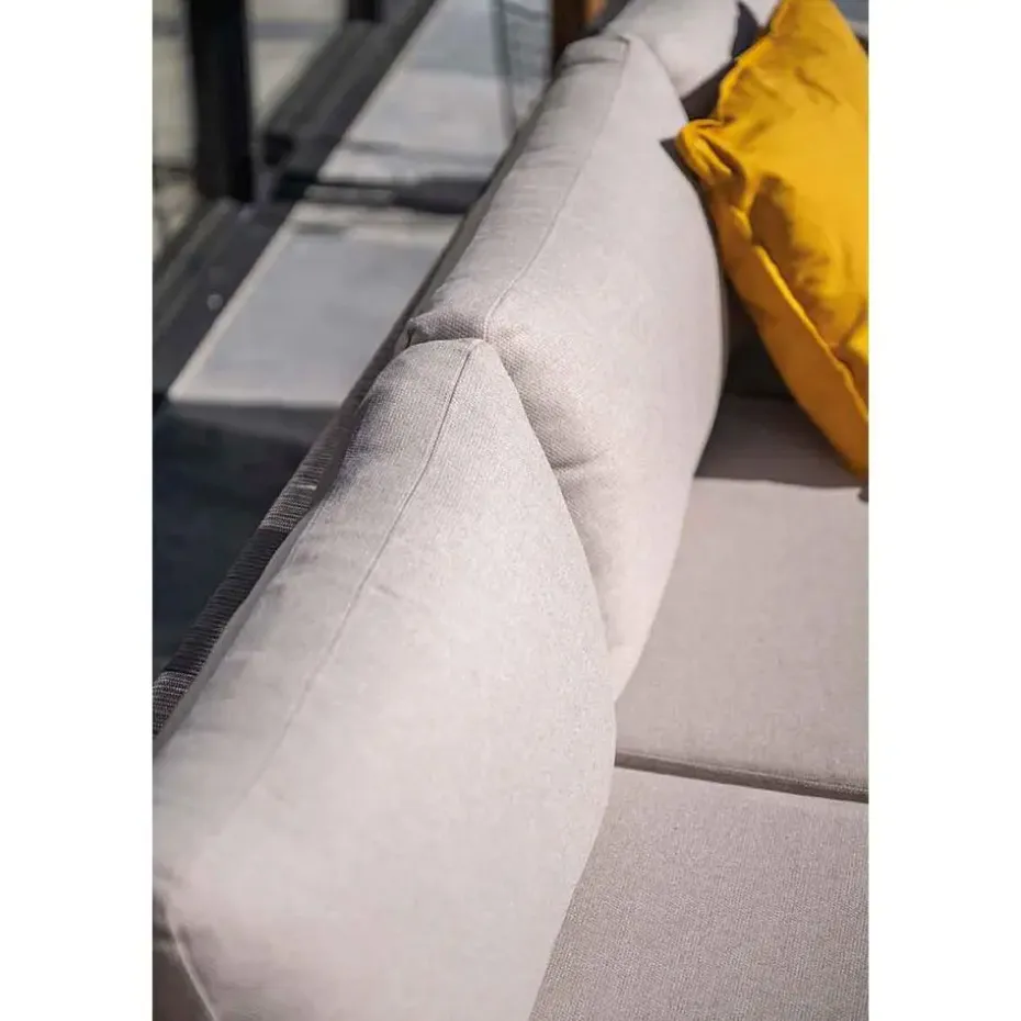 Santos lounge-diningset - 5-dlg.-links -acaciahout met white wash-sand