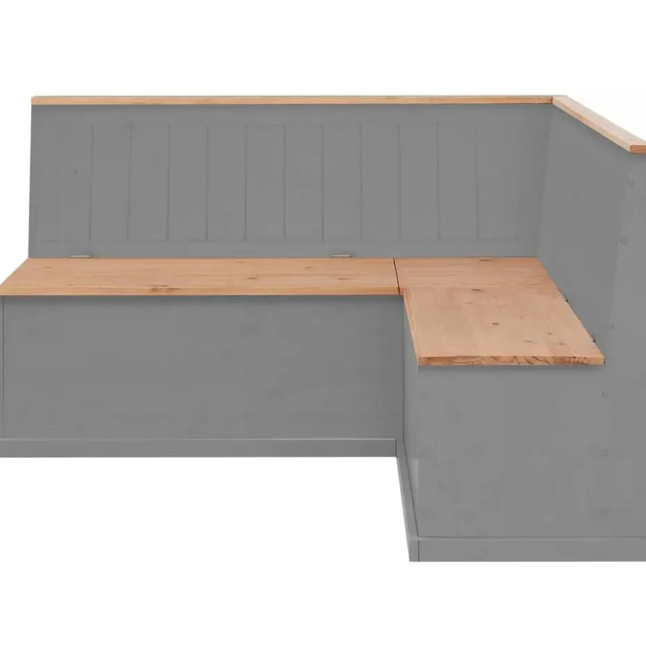 Sara - Eetkamerbank in grenen grijs/gebeitste was