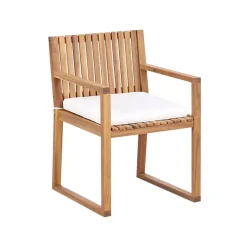 SASSARI II - Tuinset voor 8 - Lichthout/Wit - FSC acaciahout