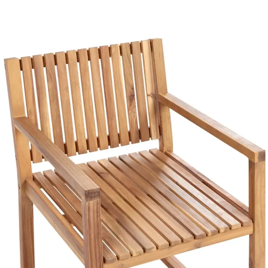 SASSARI II - Tuinset voor 6 - Lichthout - Gecertificeerd acaciahout