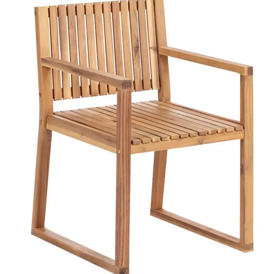 SASSARI II - Tuinset voor 6 - Lichthout - Gecertificeerd acaciahout