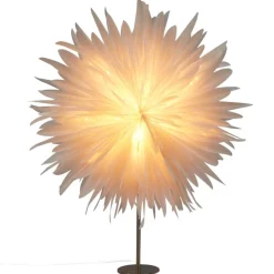 SATOPANTH - Kerstdecoratie ster lamp - Gebroken wit - Papier