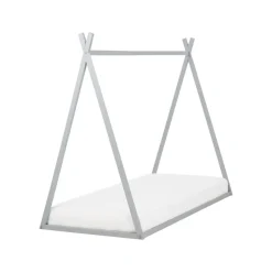 SAURAT - Kinderbed - Grijs - 90 x 200 cm - Dennenhout