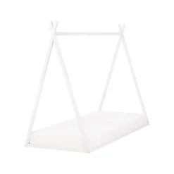 SAURAT - Kinderbed - Wit - 90 x 200 cm - Dennenhout