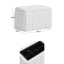 Scandinavische Designbank met Opbergruimte